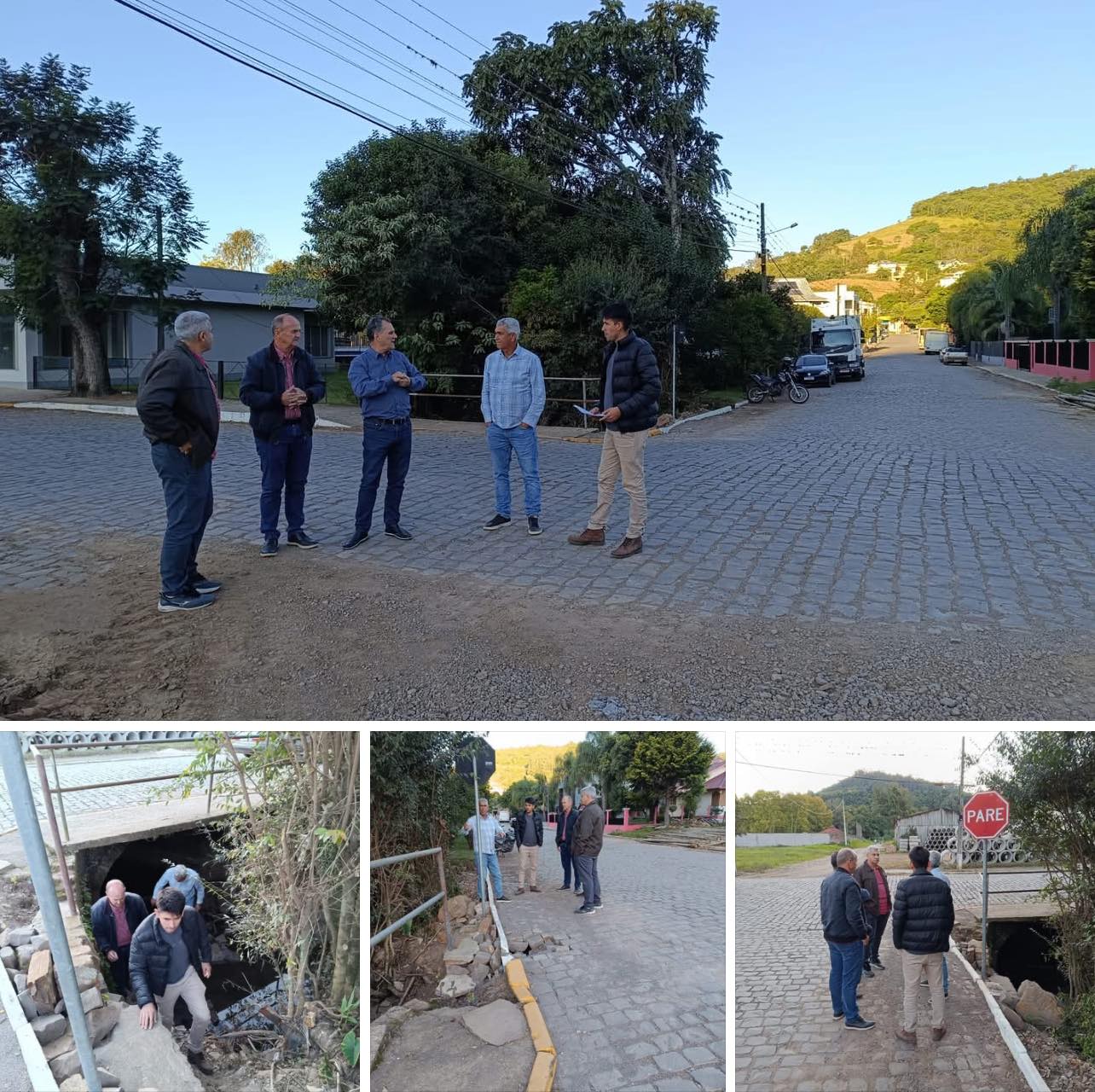 Prefeito Paulinho pede apoio à CIC para reconstrução de pontilhão no Centro 