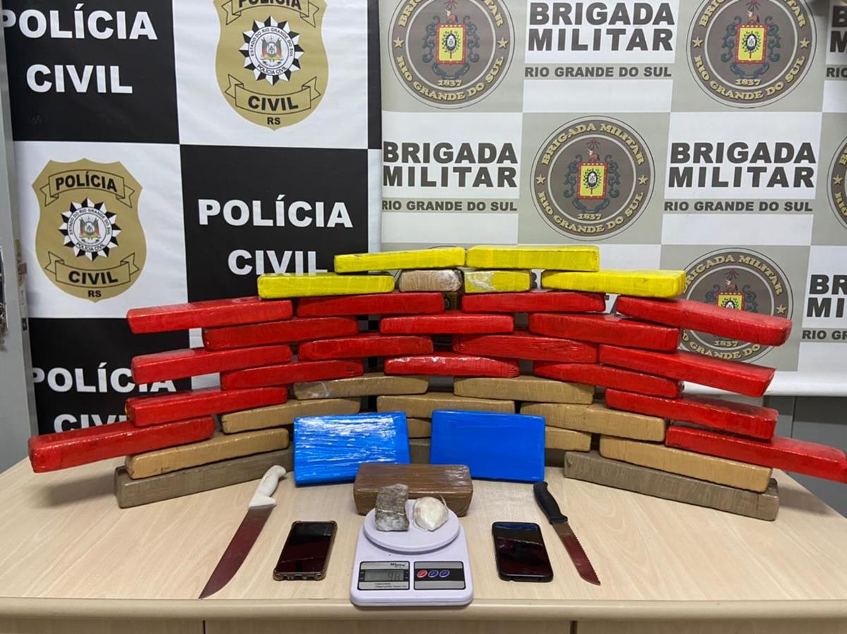 Apreensão de 27 kg de entorpecentes em Estrela