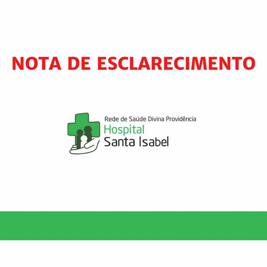 Comunicado da (RSDP) Hospital Santa Isabel - Progresso