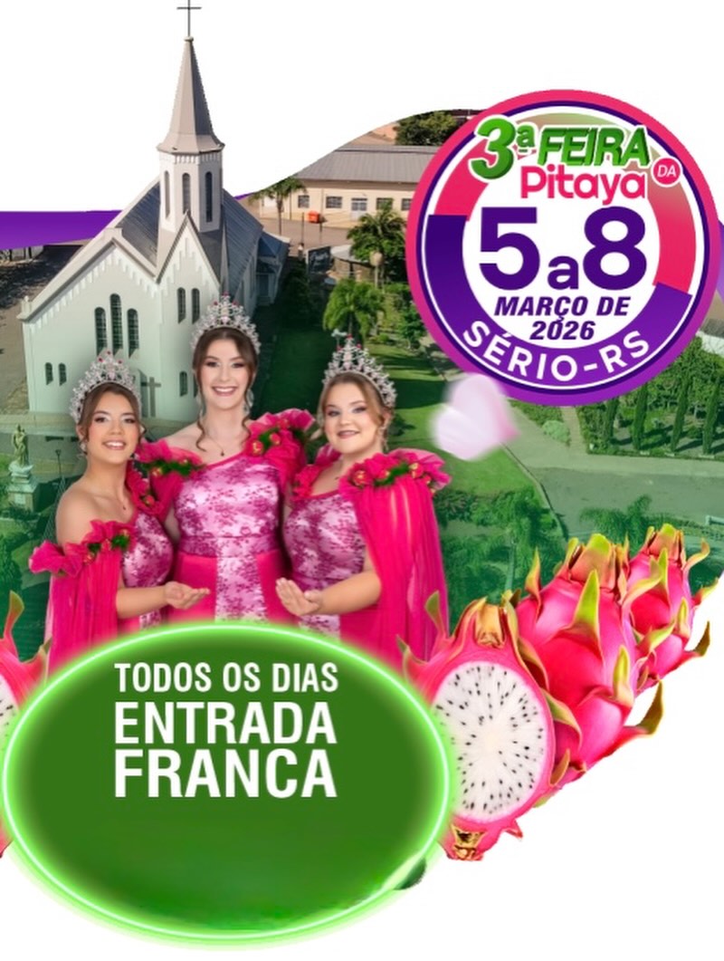 A 3ª Feira da Pitaya inicia nesta quinta-feira, 5, em Sério, e segue até domingo, 8. 