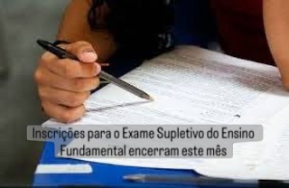 Inscrições para o Exame Supletivo do Ensino Fundamental encerram este mês
