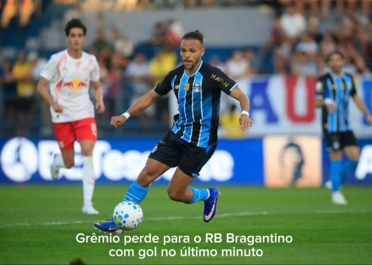 Grêmio perde para o RB Bragantino com gol no último minuto