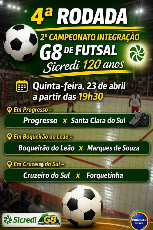 4ª Rodada do 2º Campeonato Integração G8 de Futsal
