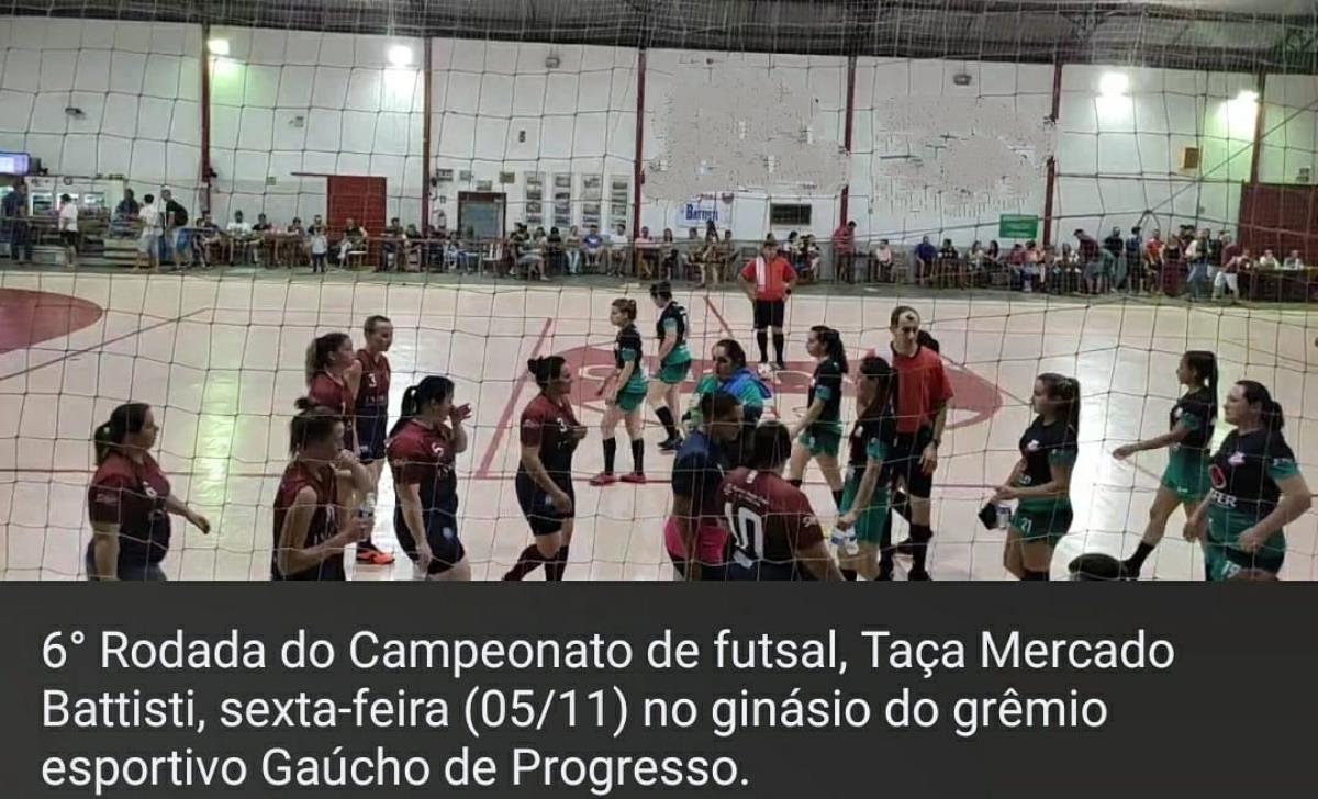 6° Rodada do Campeonato de futsal