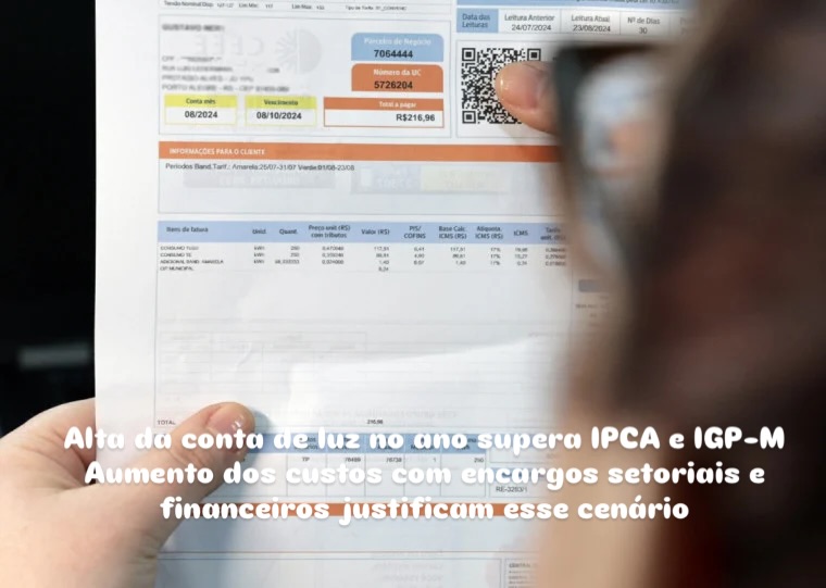 Alta da conta de luz no ano supera IPCA e IGP-M