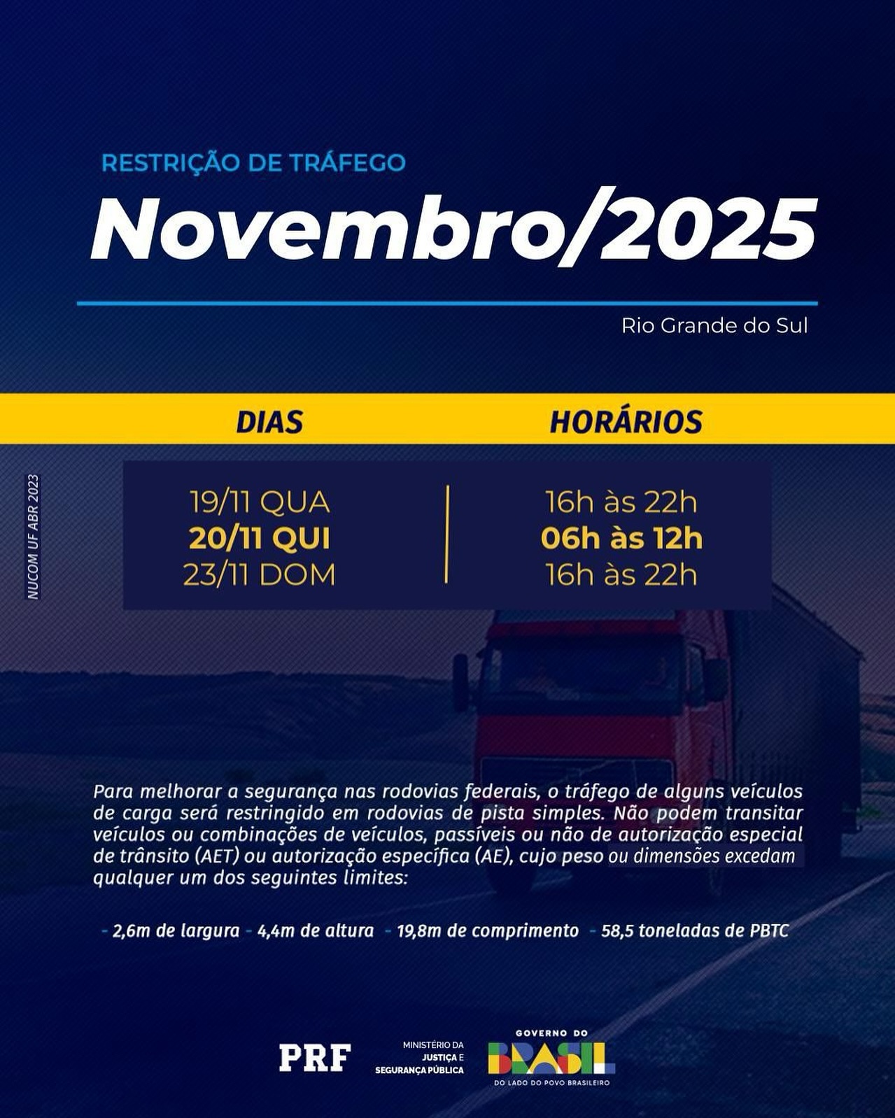 Atenção, motoristas!