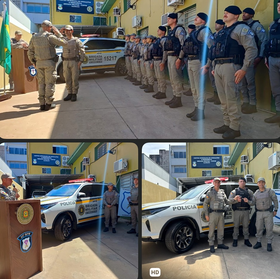BRIGADA MILITAR RECEBE NOVA VIATURA SEMIBLINDADA PARA O 22º BPM