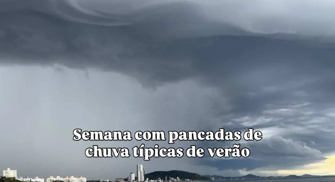 Calor vai favorecer chuva típica de verão durante a semana nos estados do Sul 