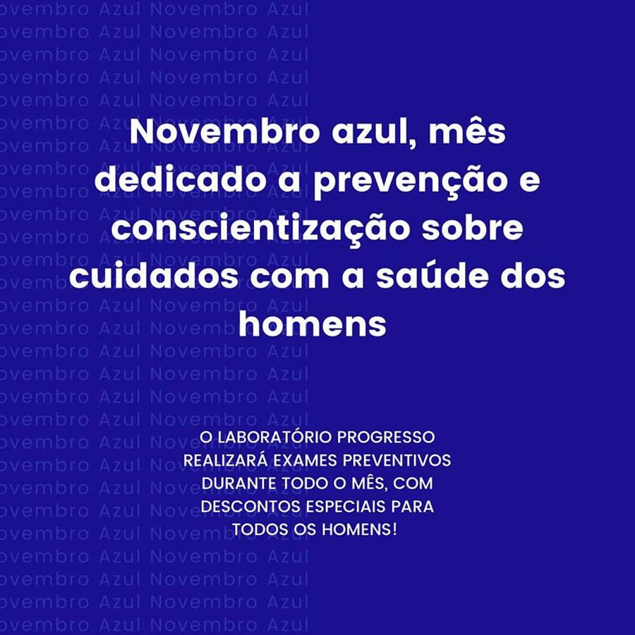 Campanha Novembro azul de prevenção ao câncer 