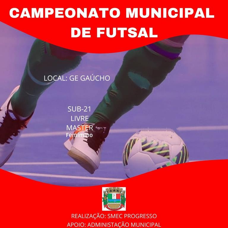 Definidas equipes para o Campeonato Municipal de Futsal Progresso 2024