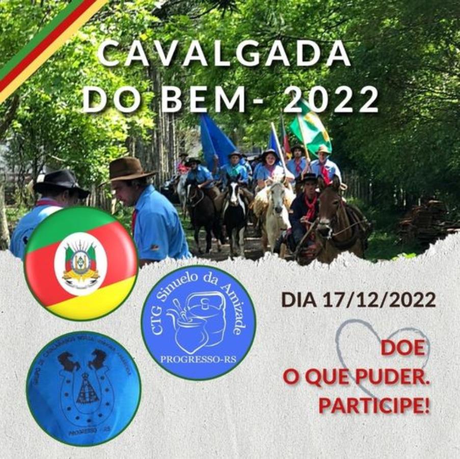 Cavalgada do bem de Progresso será neste sábado