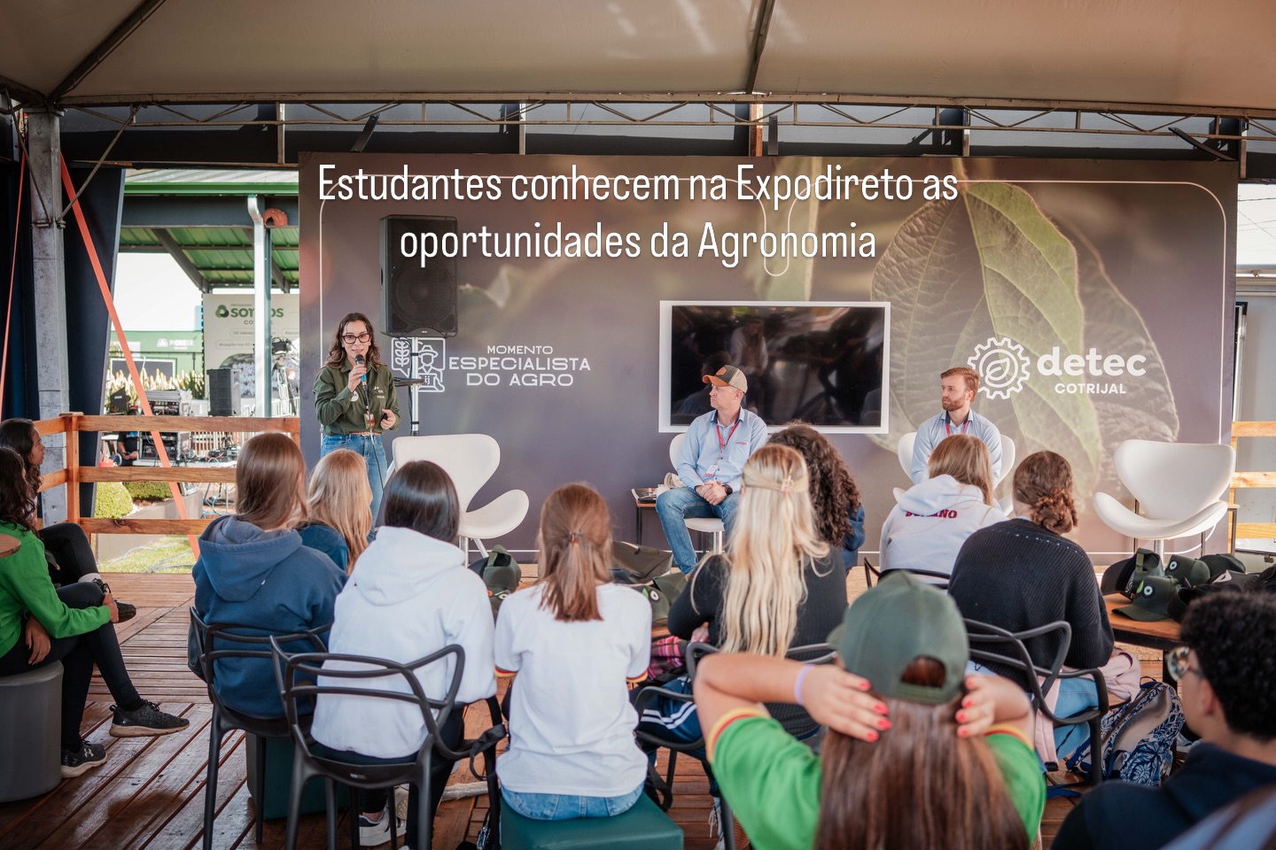 Estudantes conhecem na Expodireto as oportunidades da Agronomia
