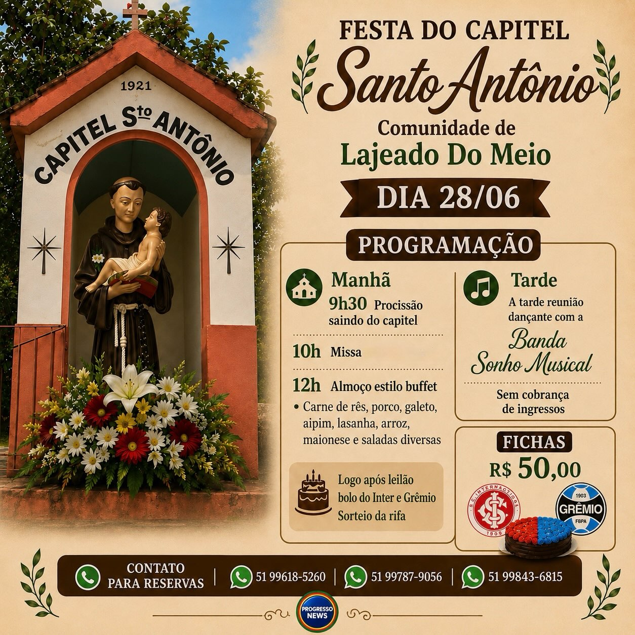 FESTA DO CAPITEL SANTO ANTÔNIO – LAJEADO DO MEIO