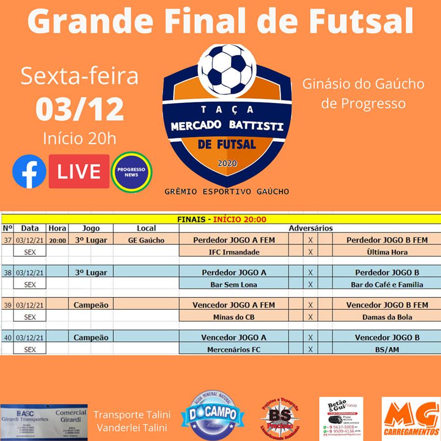 Final do campeonato de futsal acontece na sexta-feira (03)