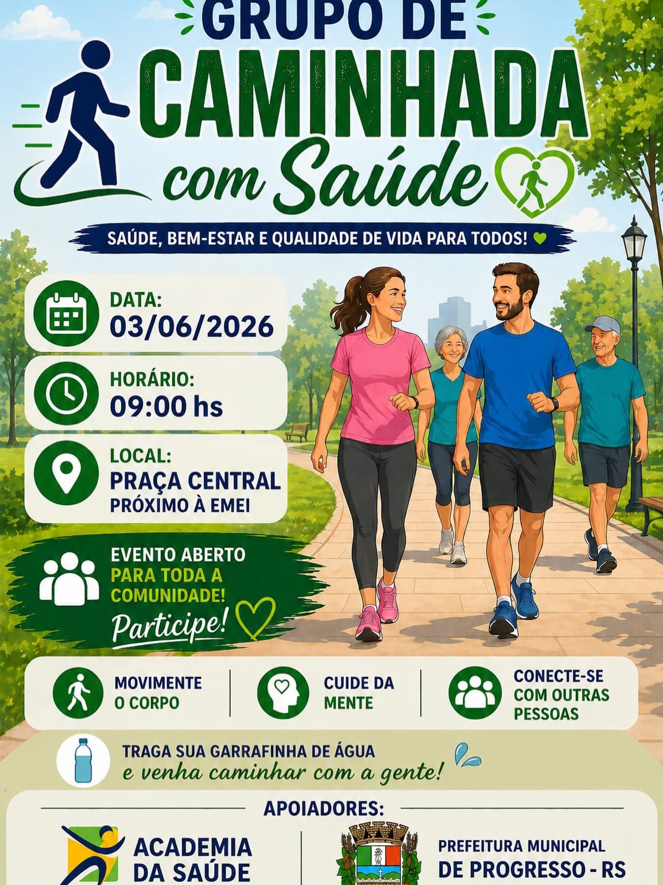 GRUPO DE CAMINHADA COM SAÚDE