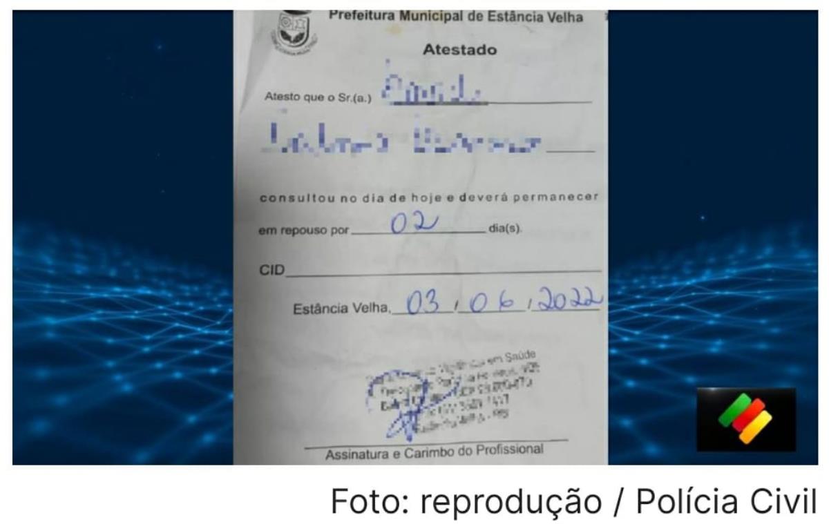 Homem é preso em Canoas ao usar atestado falso para não trabalhar