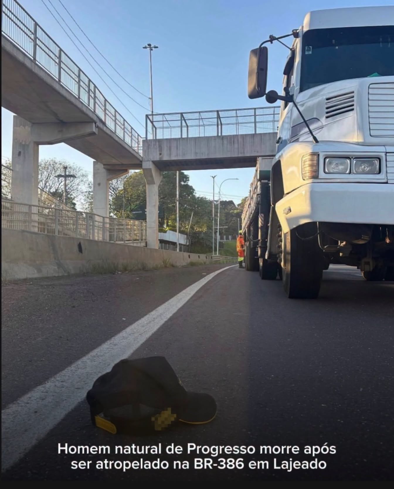 Homem natural de Progresso morre após ser atropelado na BR-386 em Lajeado