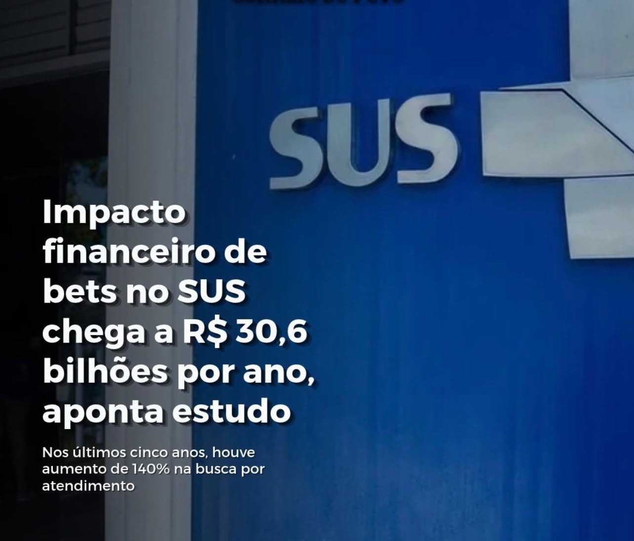 Impacto financeiro de bets no SUS chega a R$ 30,6 bilhões por ano, aponta estudo