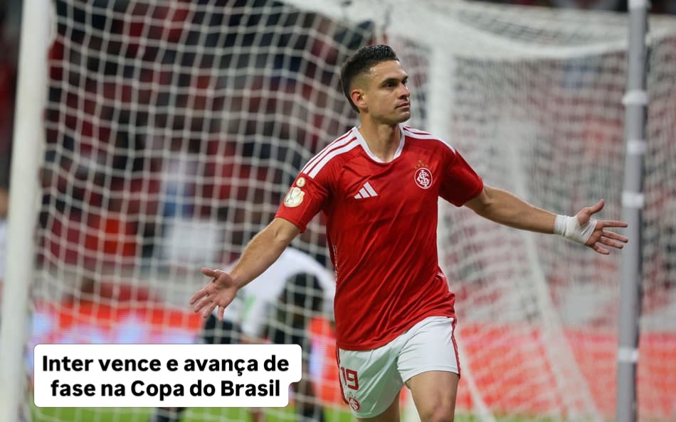 Inter vence o Athletic-MG por 3 a 2 está nas oitavas da Copa do Brasil