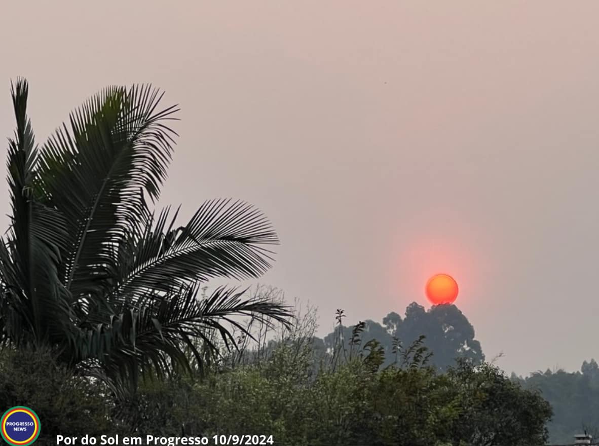 Por que o sol está vermelho? Meteorologista explica fenômeno.