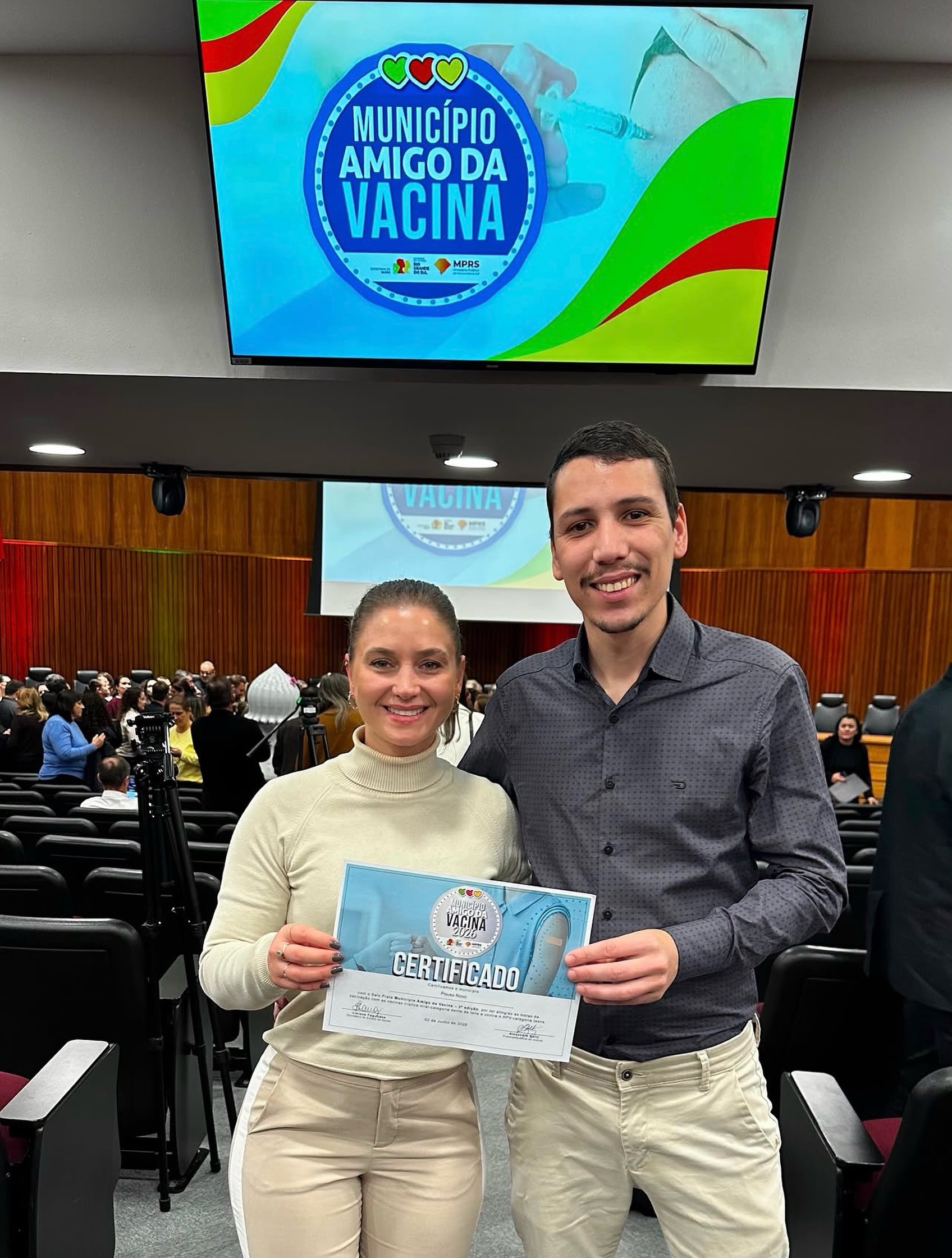 Pouso Novo recebeu o Certificado Estadual