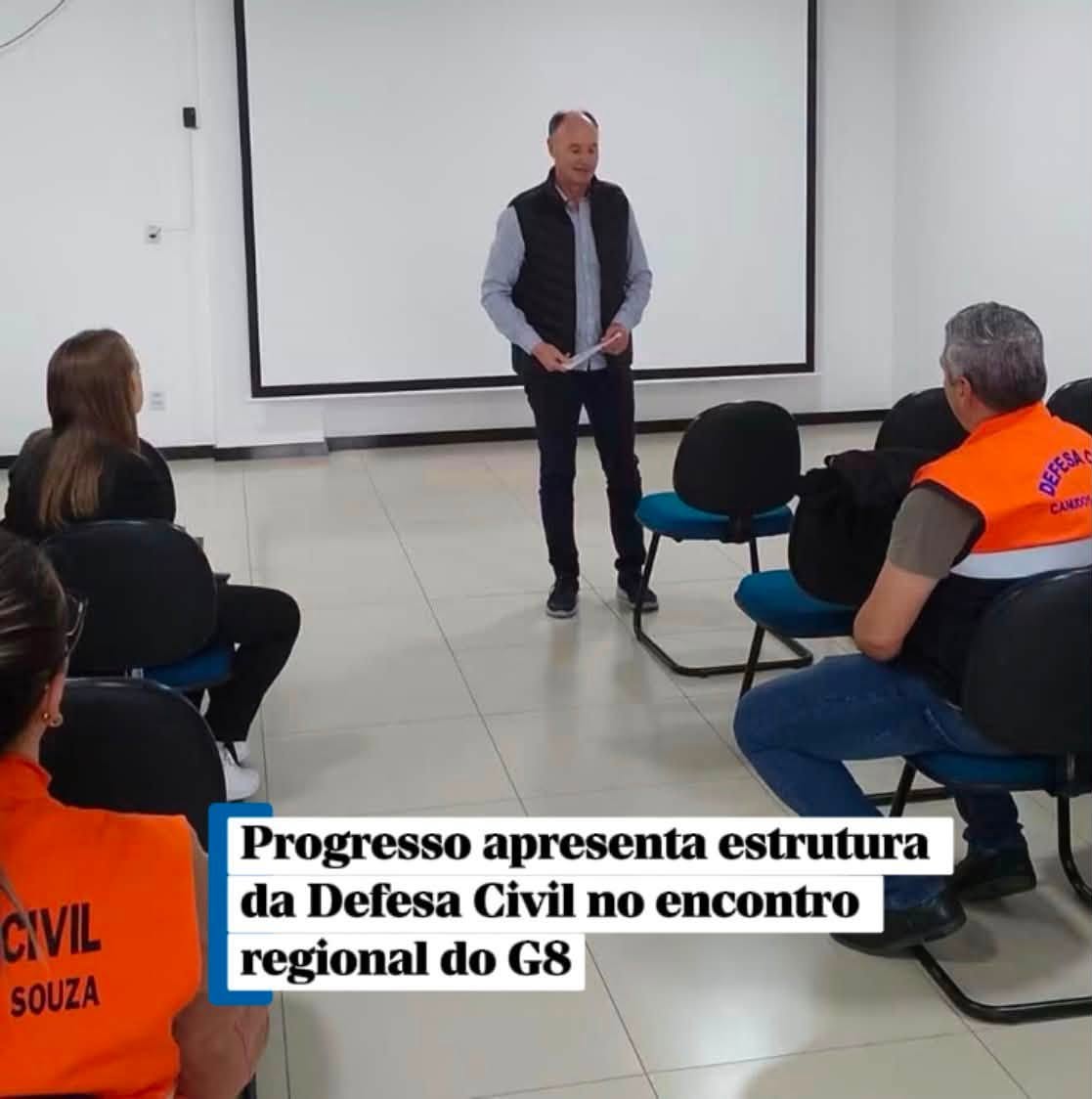 Progresso apresenta estrutura da Defesa Civil no encontro regional do G8 