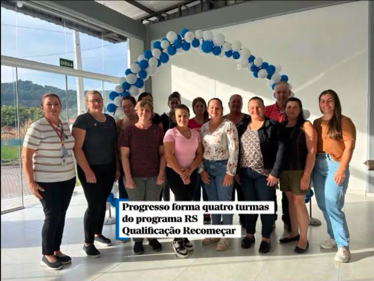 Progresso forma quatro turmas do programa RS Qualificação Recomeçar 