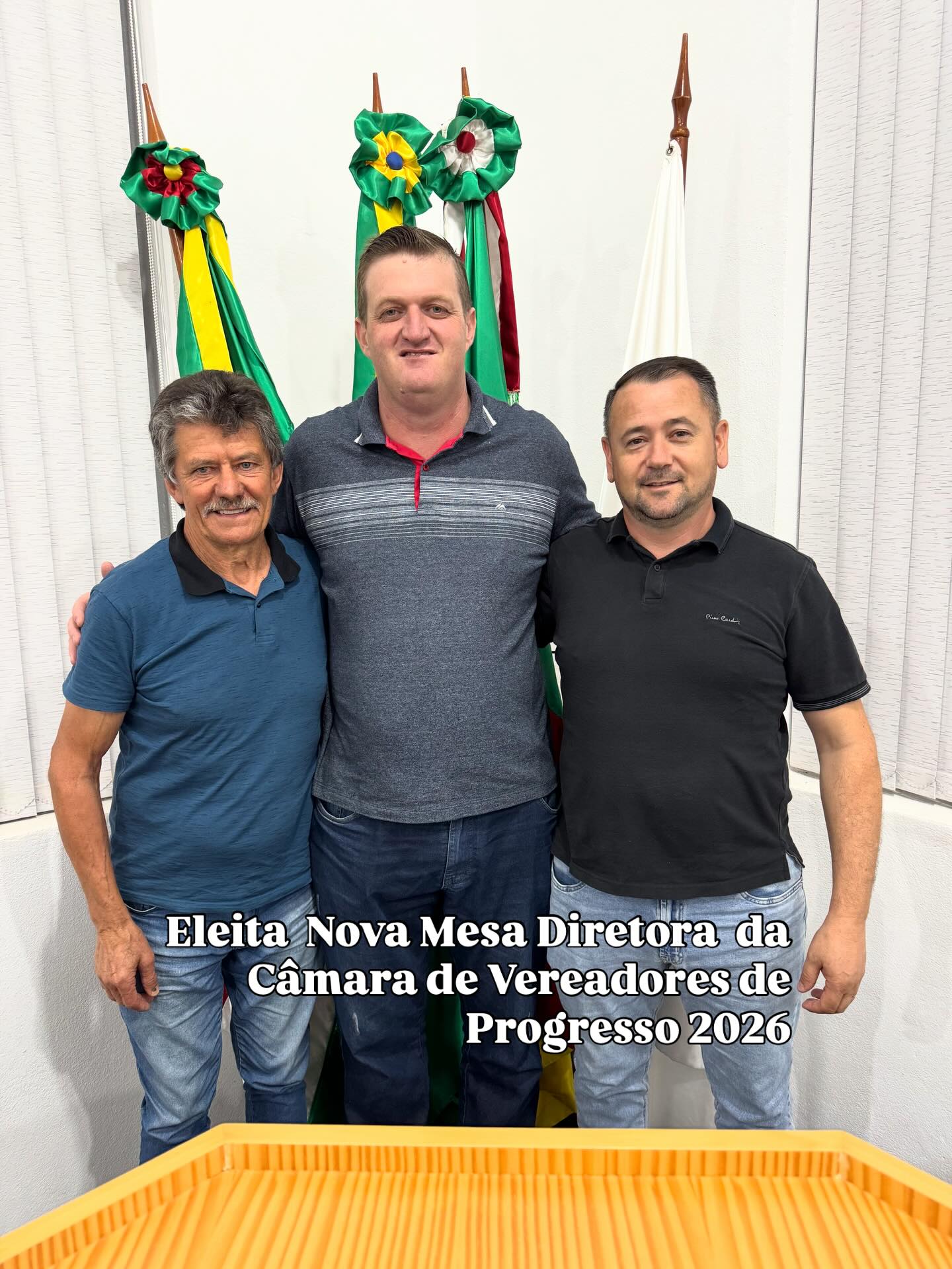 RONALDO PALOSCHI É ELEITO PRESIDENTE DA CÂMARA DE VEREADORES DE PROGRESSO PARA 2026