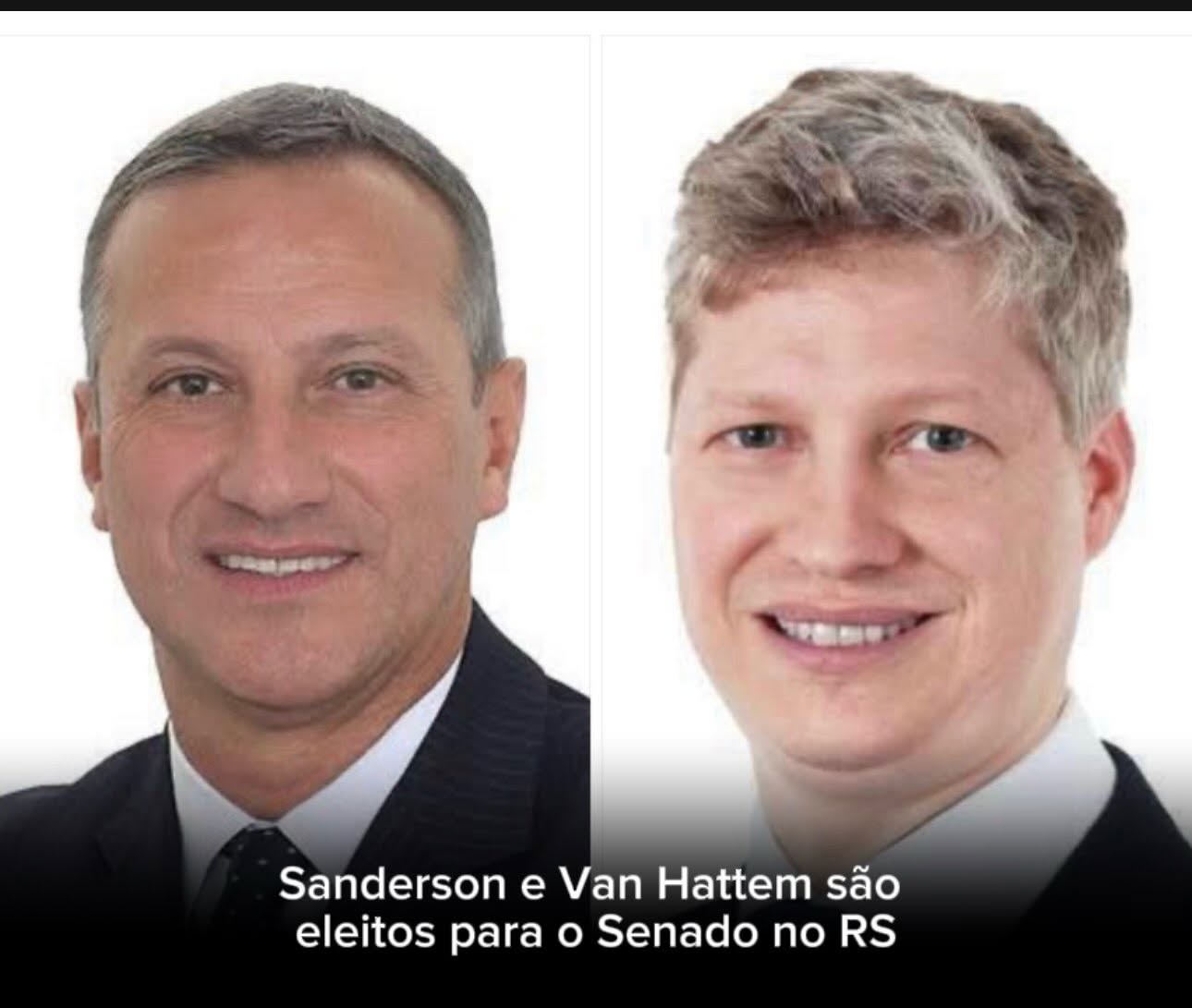 Sanderson e Van Hattem são eleitos para o Senado no RS