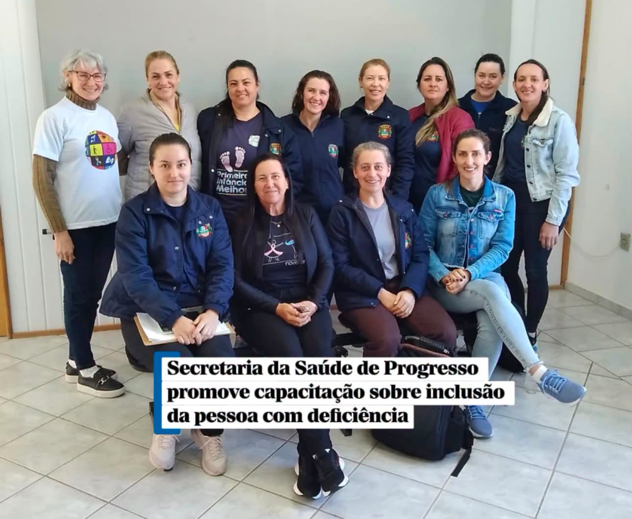 Secretaria da Saúde de Progresso promove capacitação sobre inclusão da pessoa com deficiência
