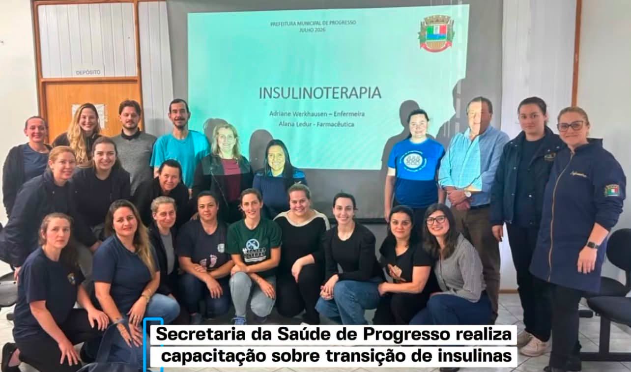 Secretaria da Saúde de Progresso realiza capacitação sobre transição de insulinas