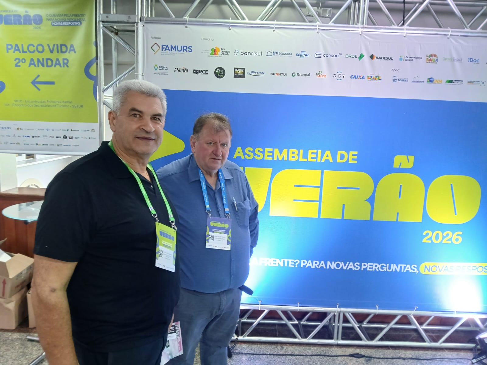 Talini e Cerbaro representam Progresso na Assembleia de Verão da Famurs